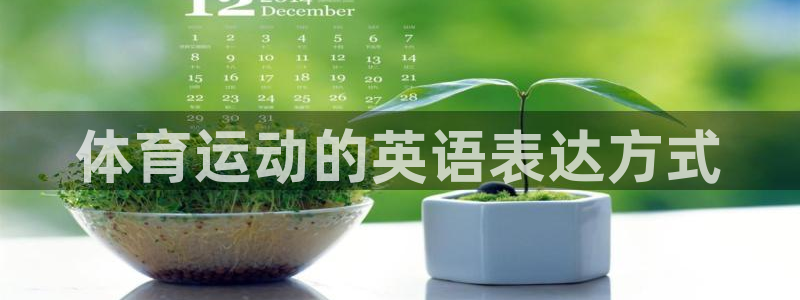 必发官网下载软件：体育运动的英语表达方式