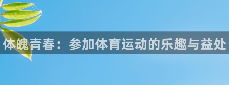 必发官网下载平台注册流程图：体魄青春：参加体育运动的
